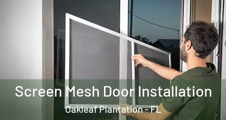  Screen Mesh Door Installation Oakleaf Plantation - FL